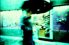 Coffee Rain. Camera: Lomo LC-A. E6 film cross Processed.