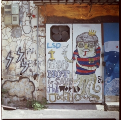 Street Art Tel Aviv, Kiev 88, Kodak Portra