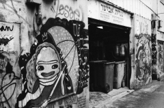 Street Art Tel Aviv, Nikon FE, Kodak Tri-X 400 @ 3200, Rodinal