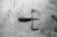 Tools & Symbols. Camera: Nikon FE2. Film: CHM 400 (Kentmere), Rodinal.