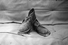 Wasted & Abandoned: Shoes and Bags. Camera: Zorki 1. Film: Foma Retropan 320.