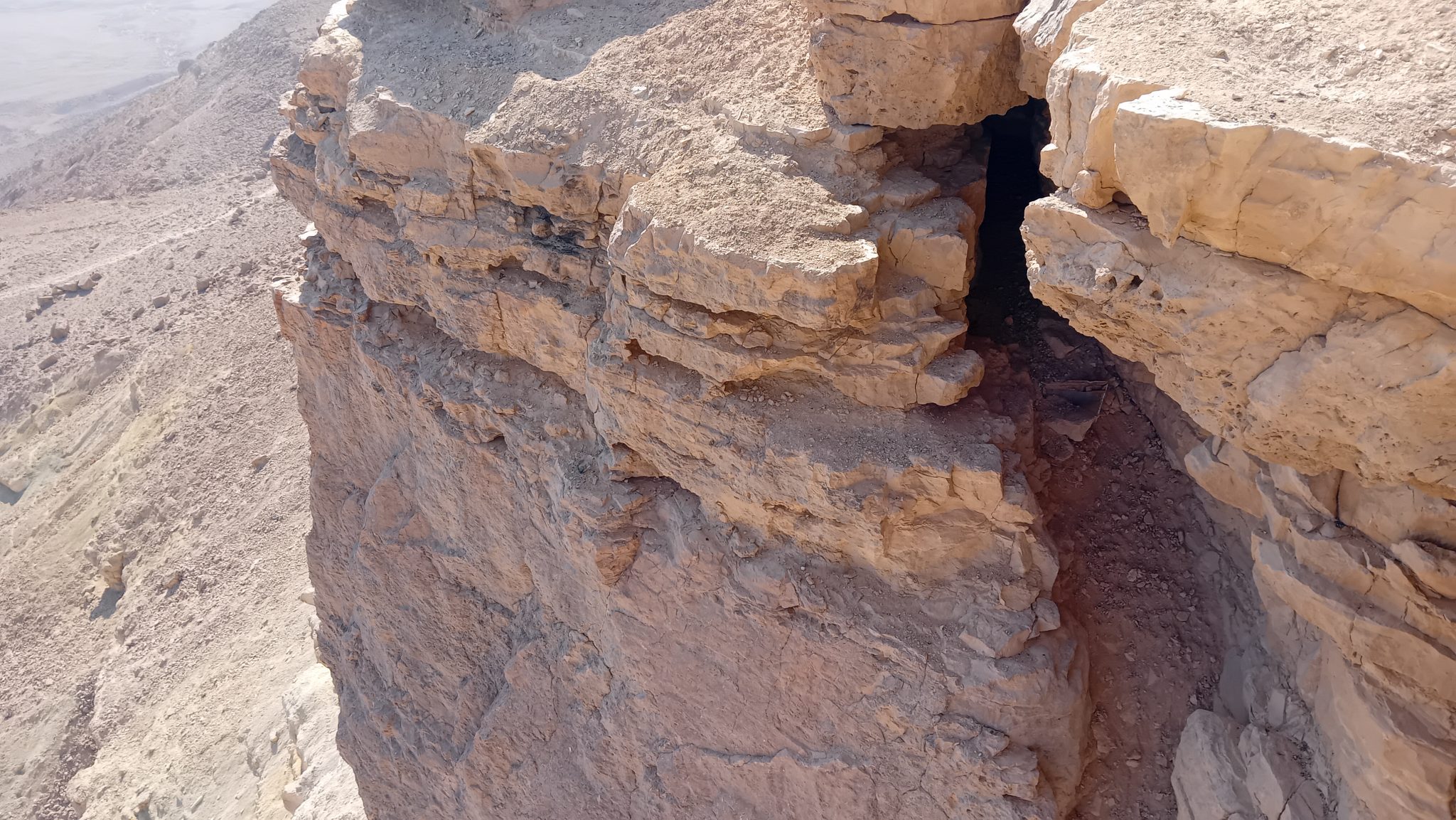 Mitzpe Ramon Crater in the israelian Negev desert