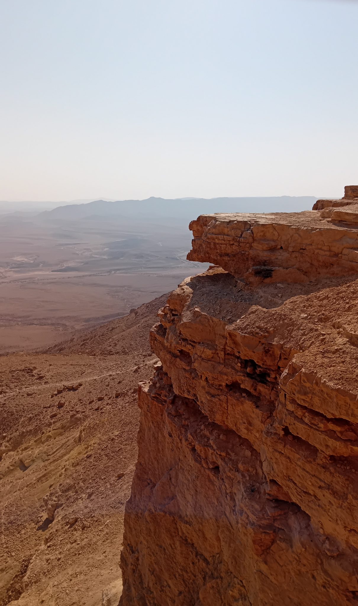 Mitzpe Ramon Crater in the israelian Negev desert